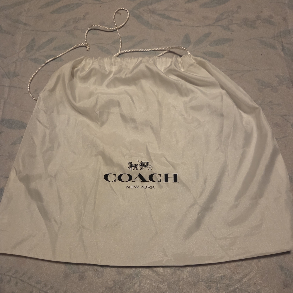 Coach Ivory Storage Bag with Logo